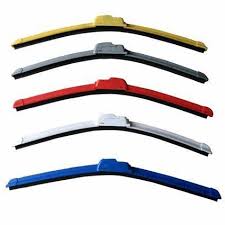 Colourful frameless universal flat wiper blade