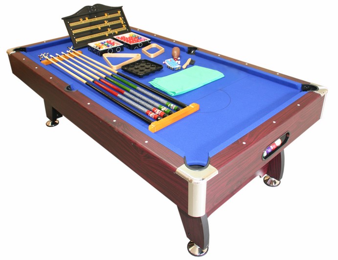 billiard table pool table with delxue acc.kits