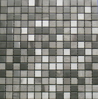 stainless steel and stone  mosaic