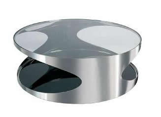 Stainless circular coffee table, table supplier