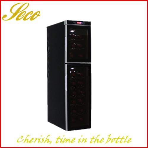 18 bottles dual zone electronic wine fridge cellar