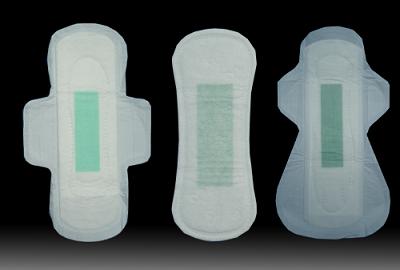 sanitary napkin with active oxygen and negative ion chip