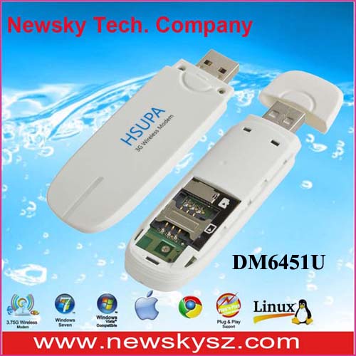 HSUPA USB Modem Support PC Voice/USSD/SMS /TF card -DM6451U