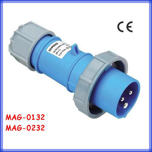 Industrial plugs 16A 220V IP67 3pin
