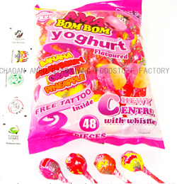 Bubble gum lollipop(Two Flavors mixed one pcs )