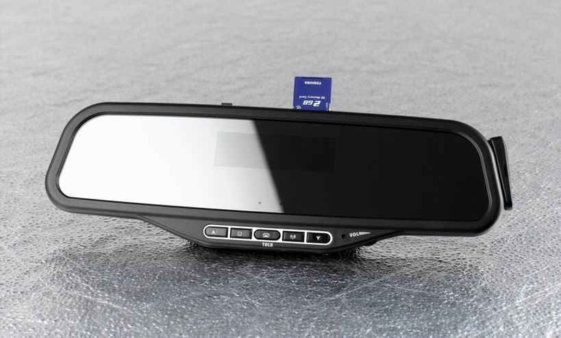Bluetooth Rear View Mirror Hands-free Car Kit
