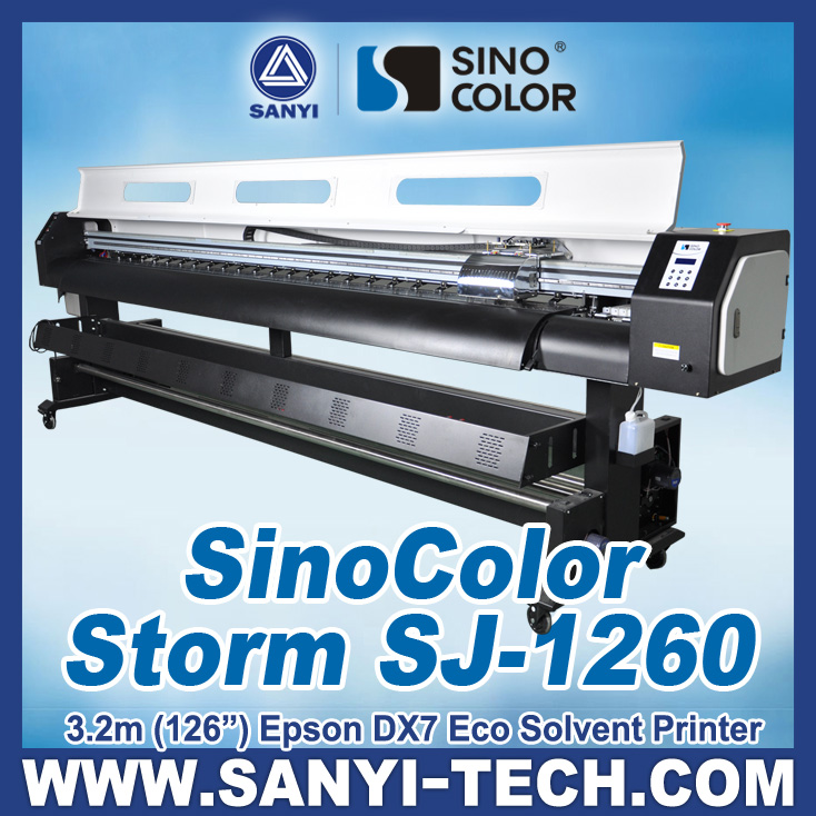 3.2m DX7 Inkjet Printer Sinocolor SJ1260,Maintop/ Photoprint