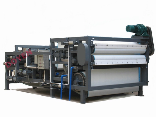 New design press for waste sludge treatment