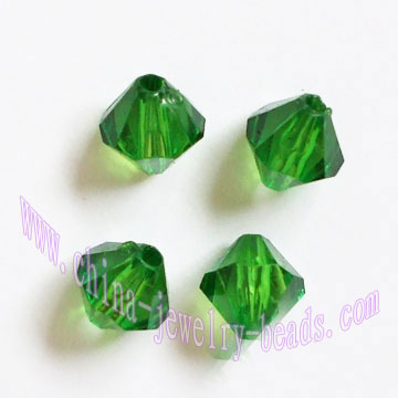 bicone faceted acrylic plastic jewelry beads