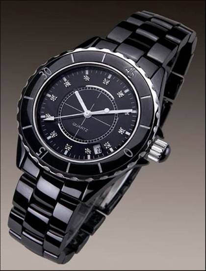 High tech ceramic wrist watch