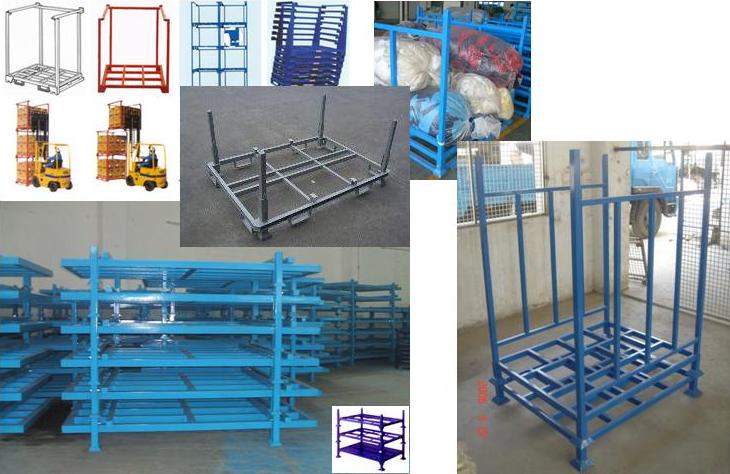 Logistic stillages and storage stack rack