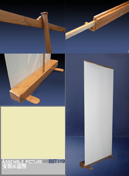 bamboo banner stand