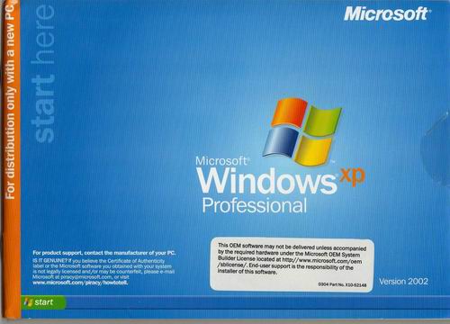 windows xp professional sp2 oem