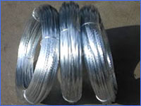 Galvanized binding wire