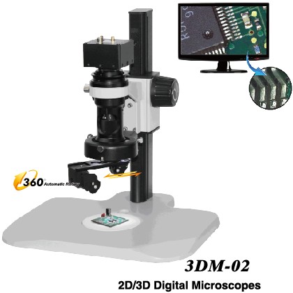 2D/3D Video Microscope with USB Output