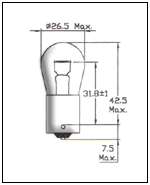 Double Filament Lamps Stop & Tail Light Lamps