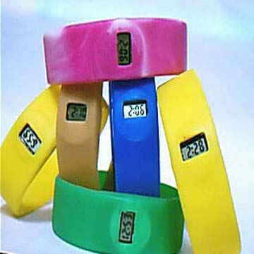 silicone wistband watch