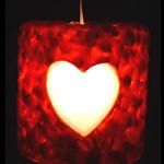 Grubby Heart Candle