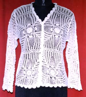 HAND CROCHETED LACE GARMENTS,   ACCESSORIES