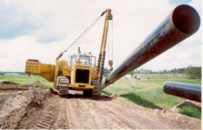 crane pipelayer