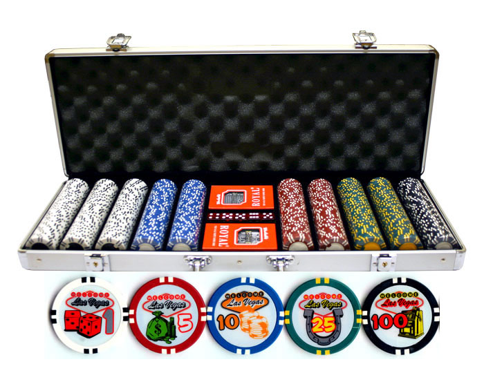9Gram Heavy ALL Clay Composite "Las Vegas"poker chips set Premium Quality 