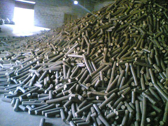 Briquettes Made From Groundnut Shells