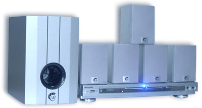 Home Theater Speaker System + DVD Player