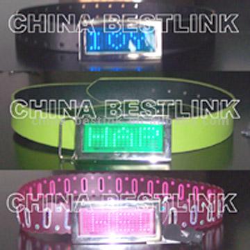 LED Buckles with Belts