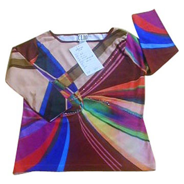 Ladies' Knitted Painted Pullover