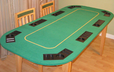 Platinum 2005 Texas Holdem Table Top With Chip Racks