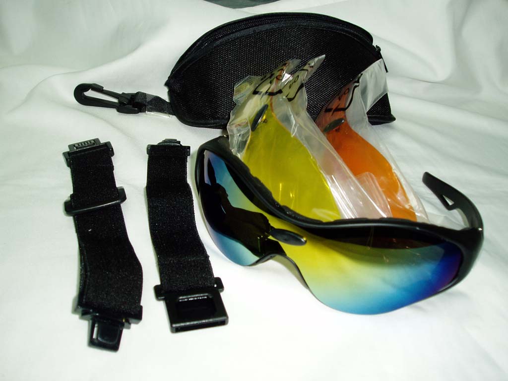 Sport Sunglasses With Interchangeable Lens And Sides
