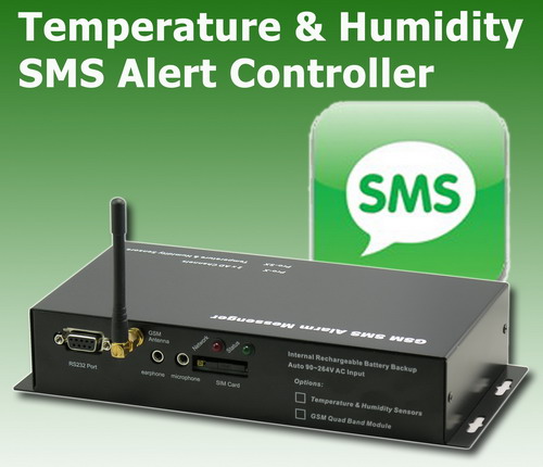 Sell Temperature & Humidity SMS Alert Controller(GSMS-THR)