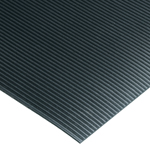 Fine ribbed rubber mat