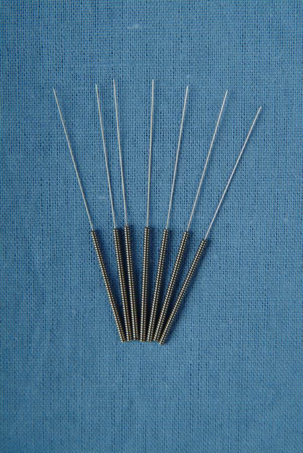 Stainless steel flat handle needle
